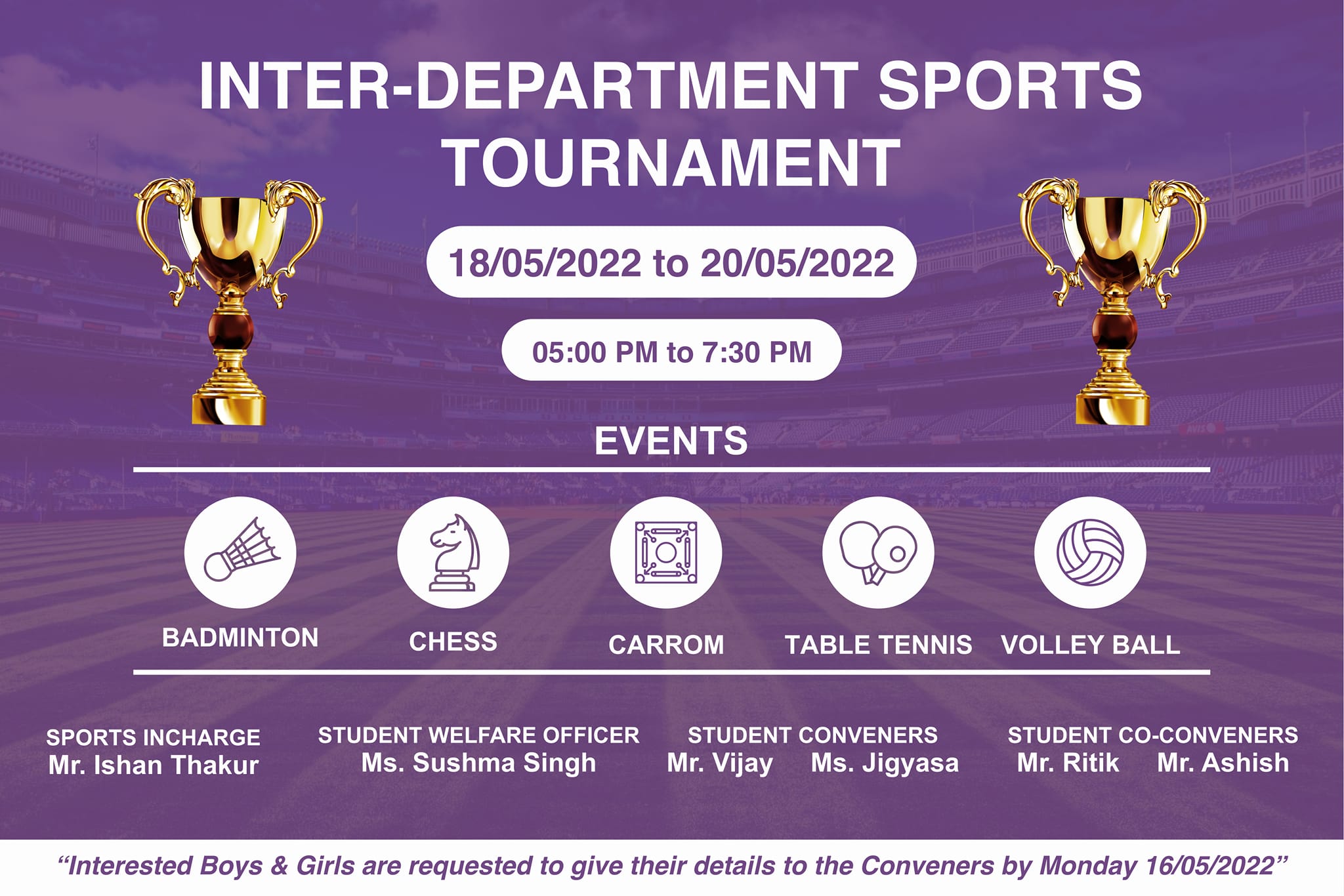 Annual Sports Tournaments